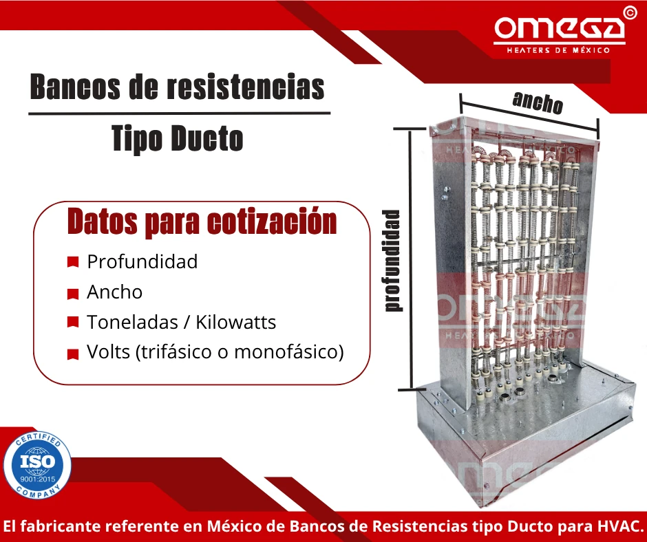 Banco de Resistencias 3kW Prototipo/Máquina o Ducto