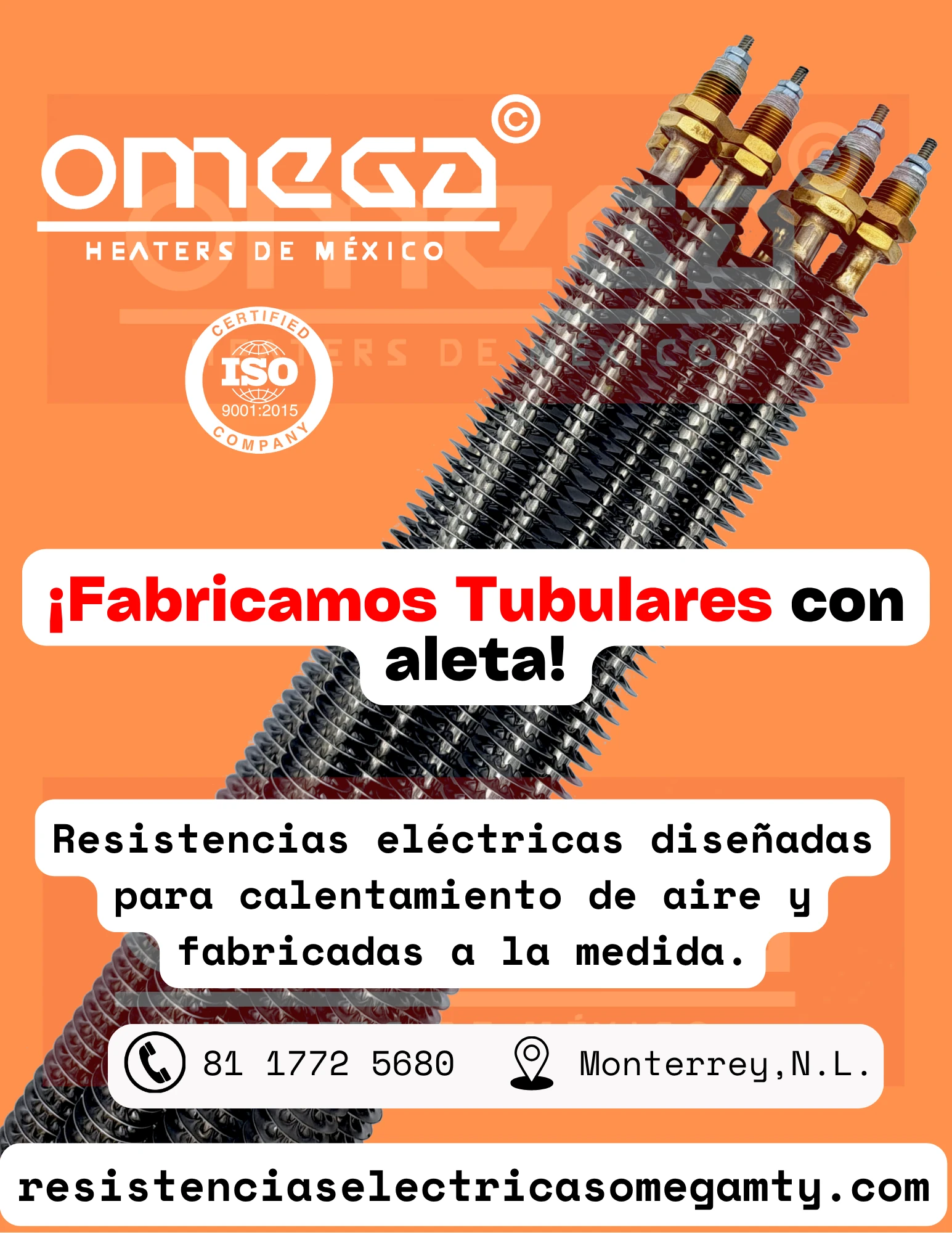 Tubular aletada